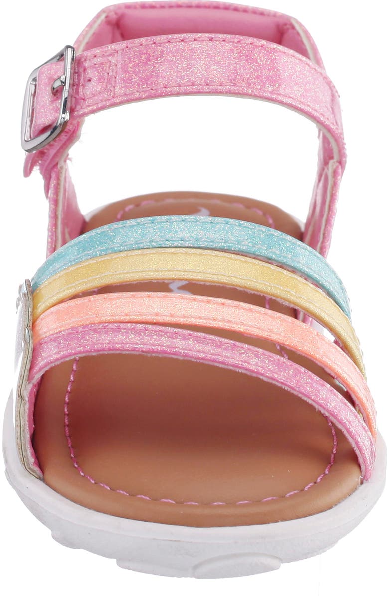 Nina Kids' Bravo Sandal, Alternate, color, Pink Coated Glitter