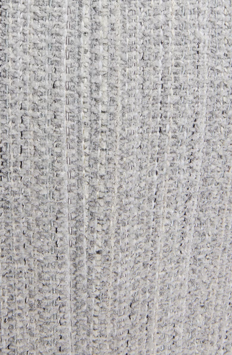 Thom Browne 4-Bar Unconstructed Shrunken Tweed Blazer, Alternate, color, Medium Grey