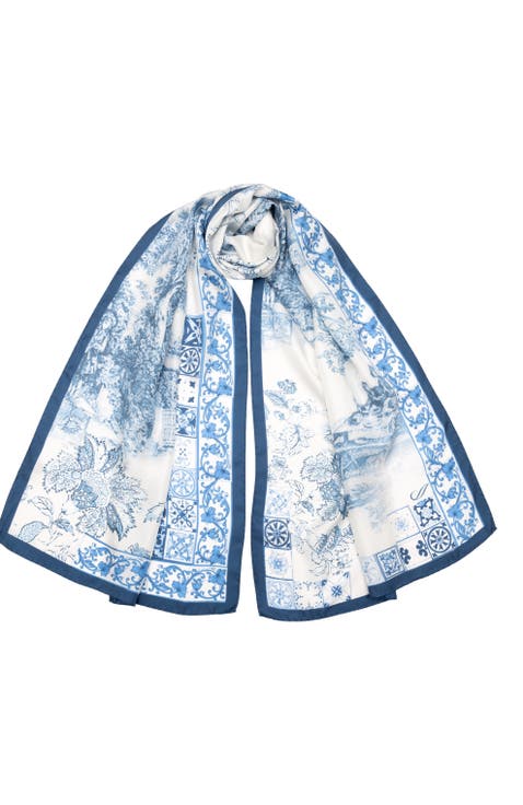 Toile - Long Silk Scarf for Women
