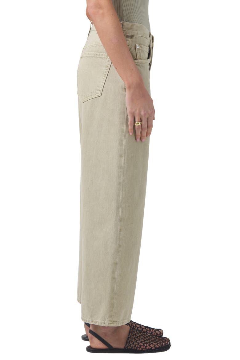 Pina Crop Baggy Jeans, Alternate, color, ALFALFA
