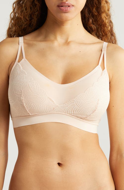 Chantelle Lingerie Soft Stretch Lace Bralette in Nude Blush-1N at Nordstrom, Size Medium
