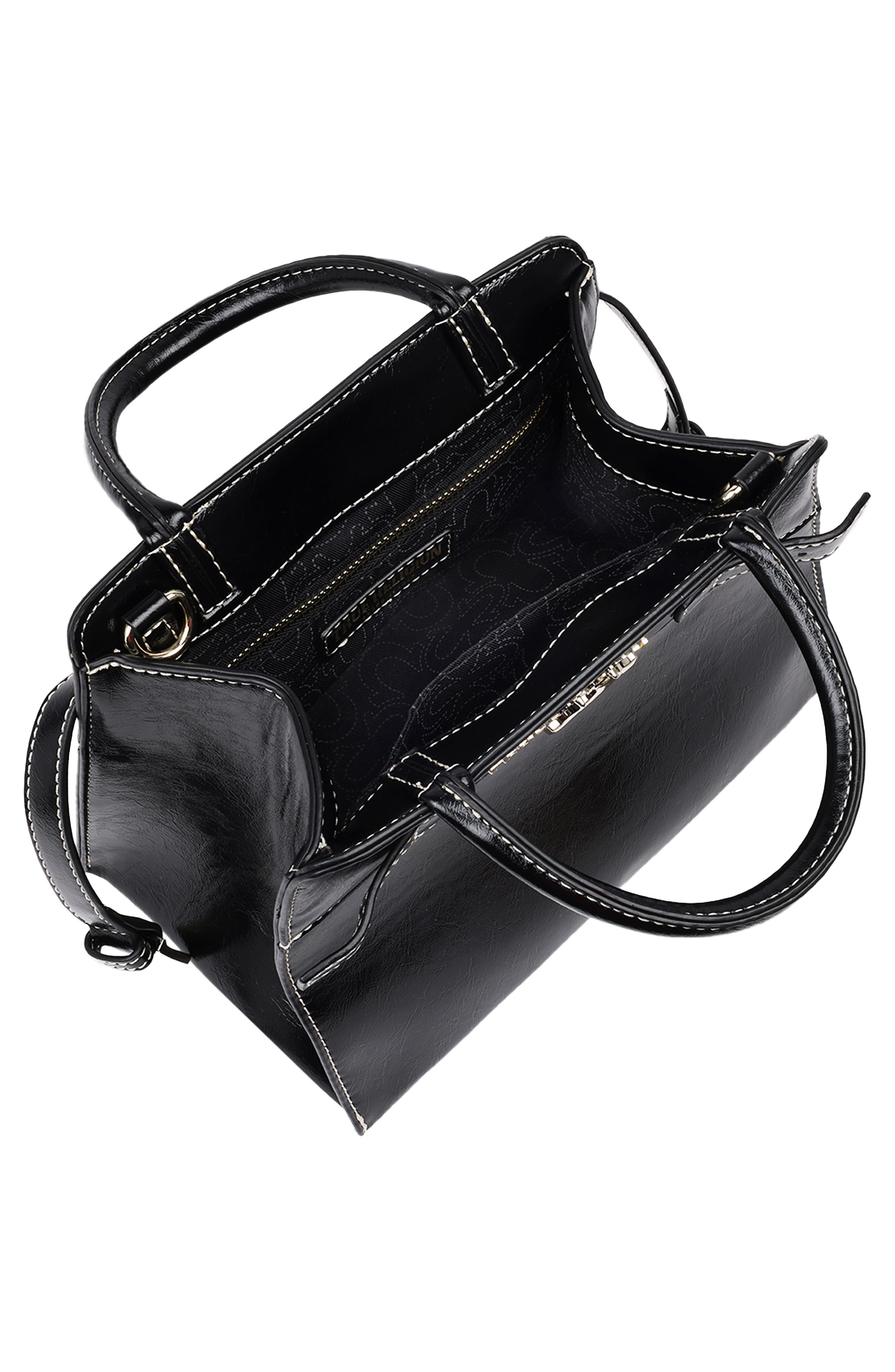 True Religion Buckle Tab Tote Bag, Alternate, color, Black