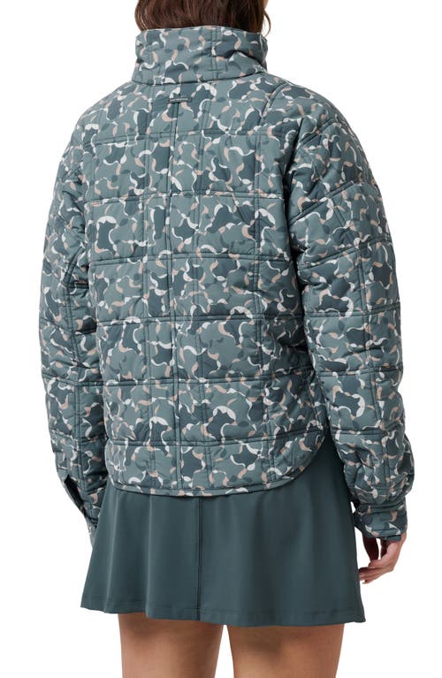 Travismathew City Edge Quilted Jacket In Blue