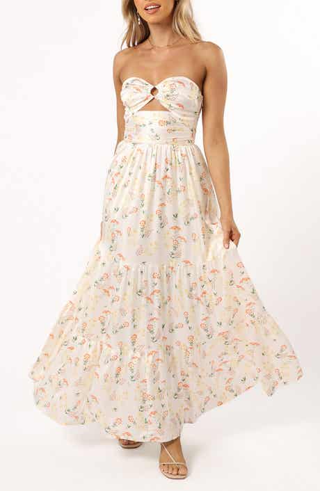 Petal & Pup Sarai Floral Strapless Maxi Dress
