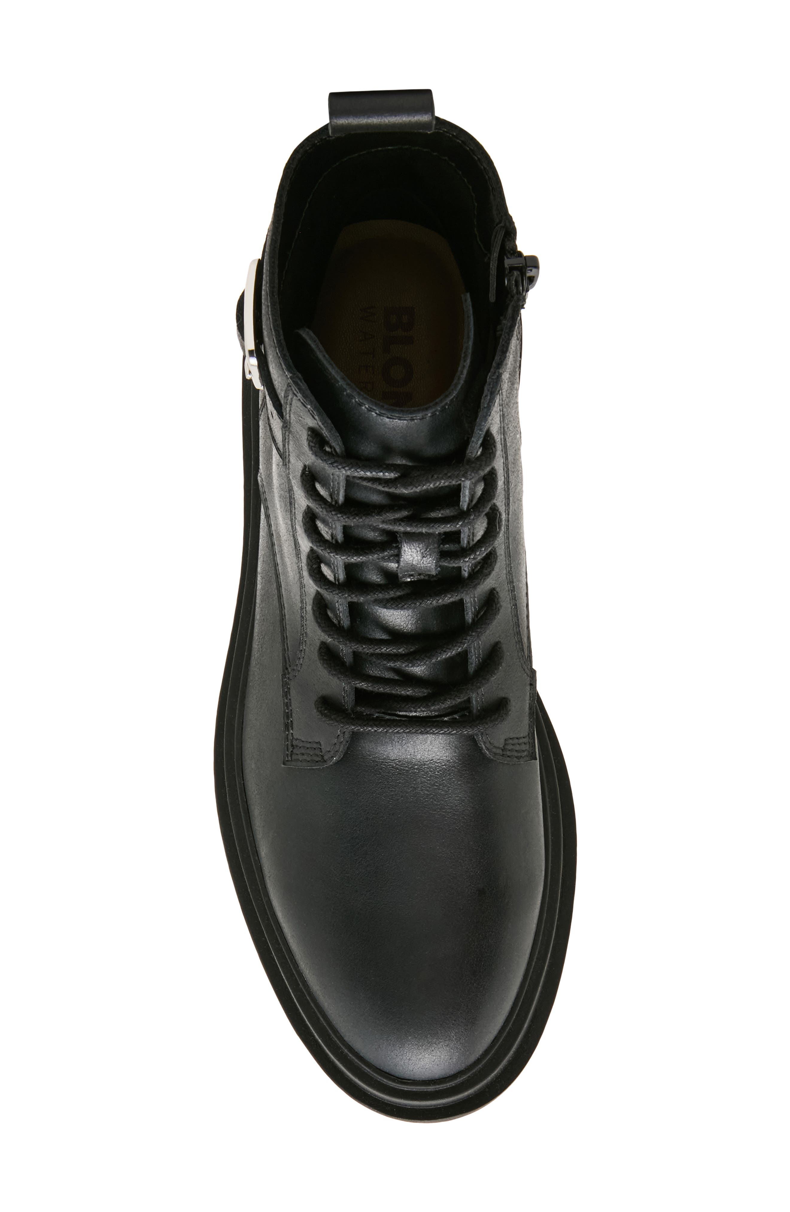Payge Waterproof Leather Bootie, Alternate, color, BLACK LEATHER