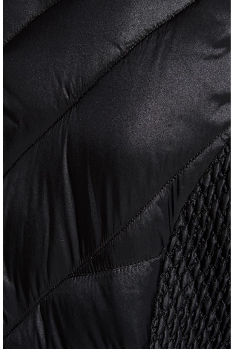 Packable Water Resistant Puffer Jacket, Alternate, color, BLACK