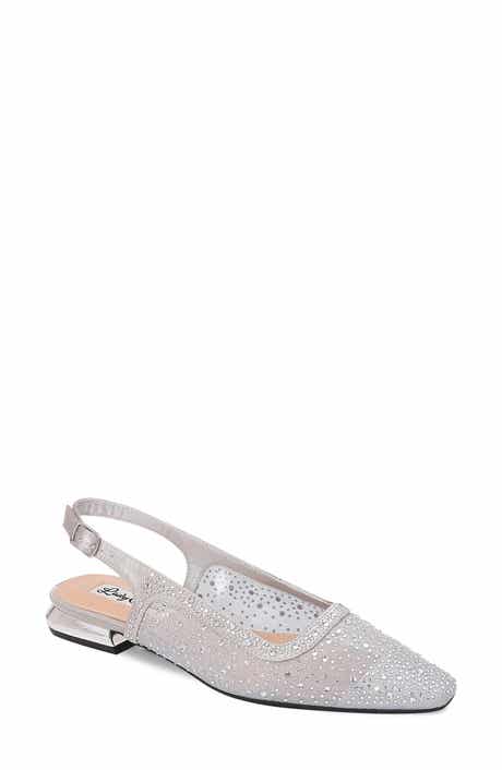 LADY COUTURE Kar Embellished Slingback Flat