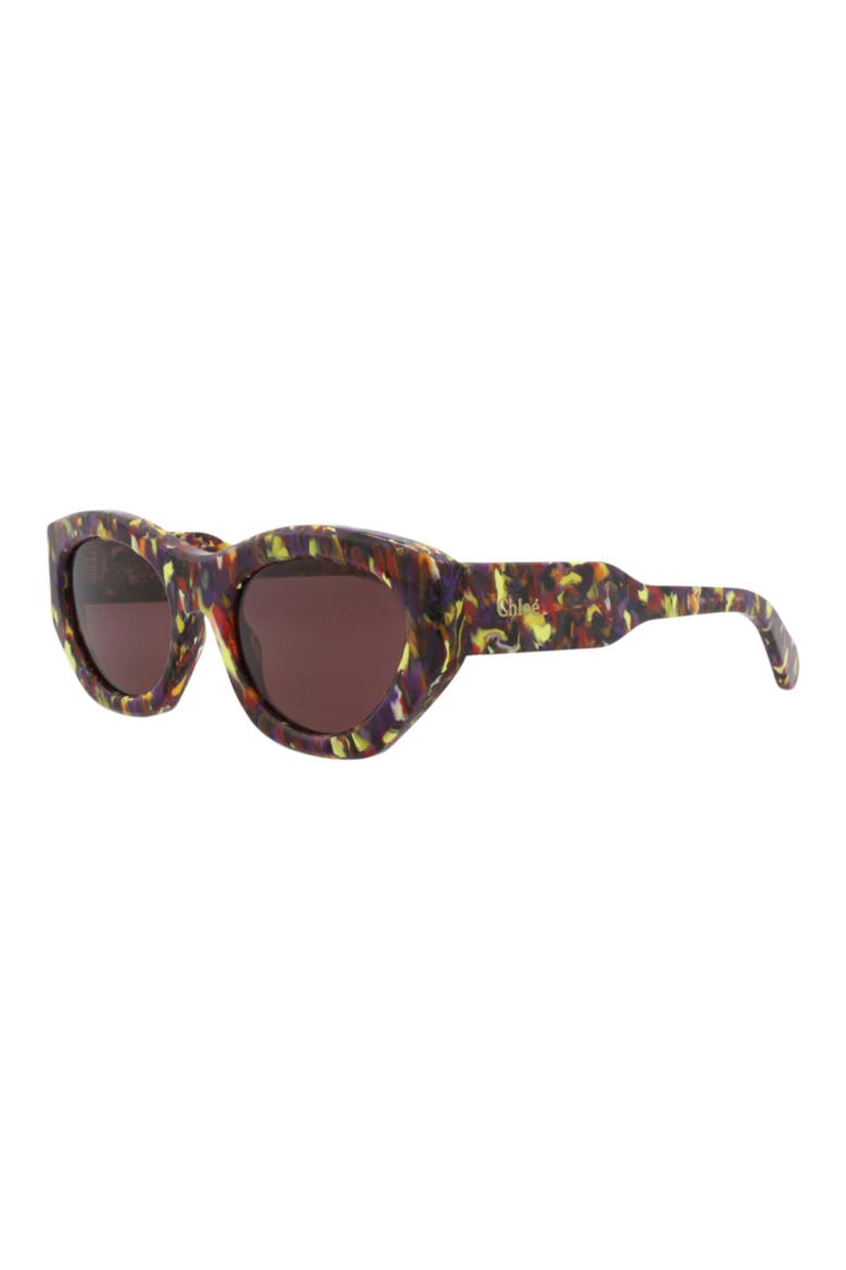 54mm Cat Eye Sunglasses, Alternate, color, VIOLET VIOLET VIOLET