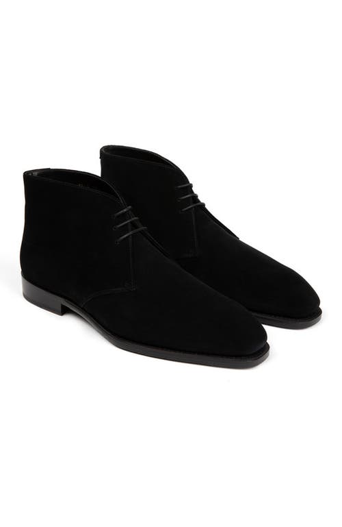 Anthony Veer Arden Chukka Boot In Velvet Noir Black