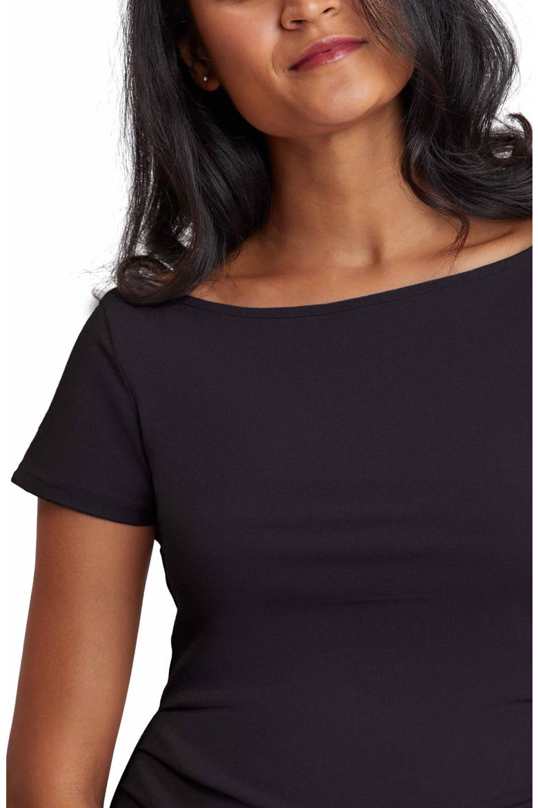 Ballet Maternity Tunic, Alternate, color, BLACK