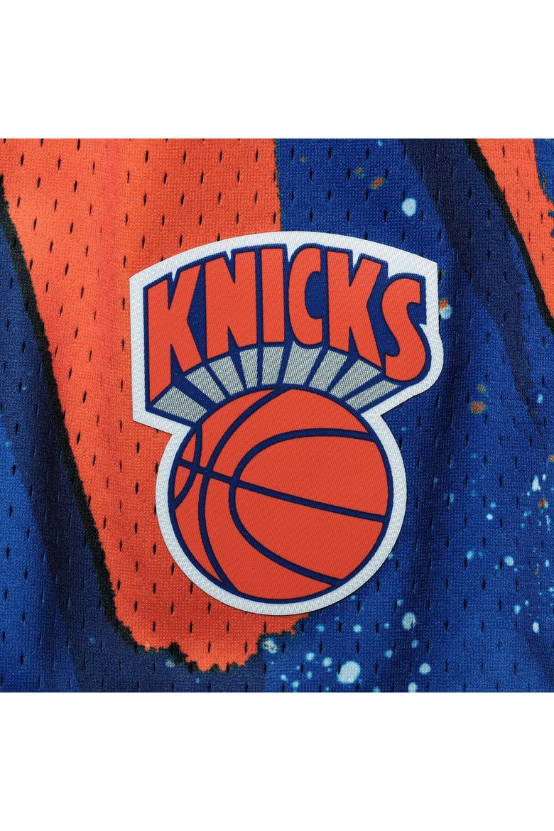 Men's Mitchell & Ness Blue New York Knicks Hardwood Classics 1991 Hyper Hoops Swingman Shorts, Alternate, color, Blue