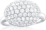SOUZANA by Suzy Levian 18K White Gold Diamond Puff Ring