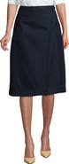 Lands' End School Uniform Solid A-line Skirt Below The Knee
