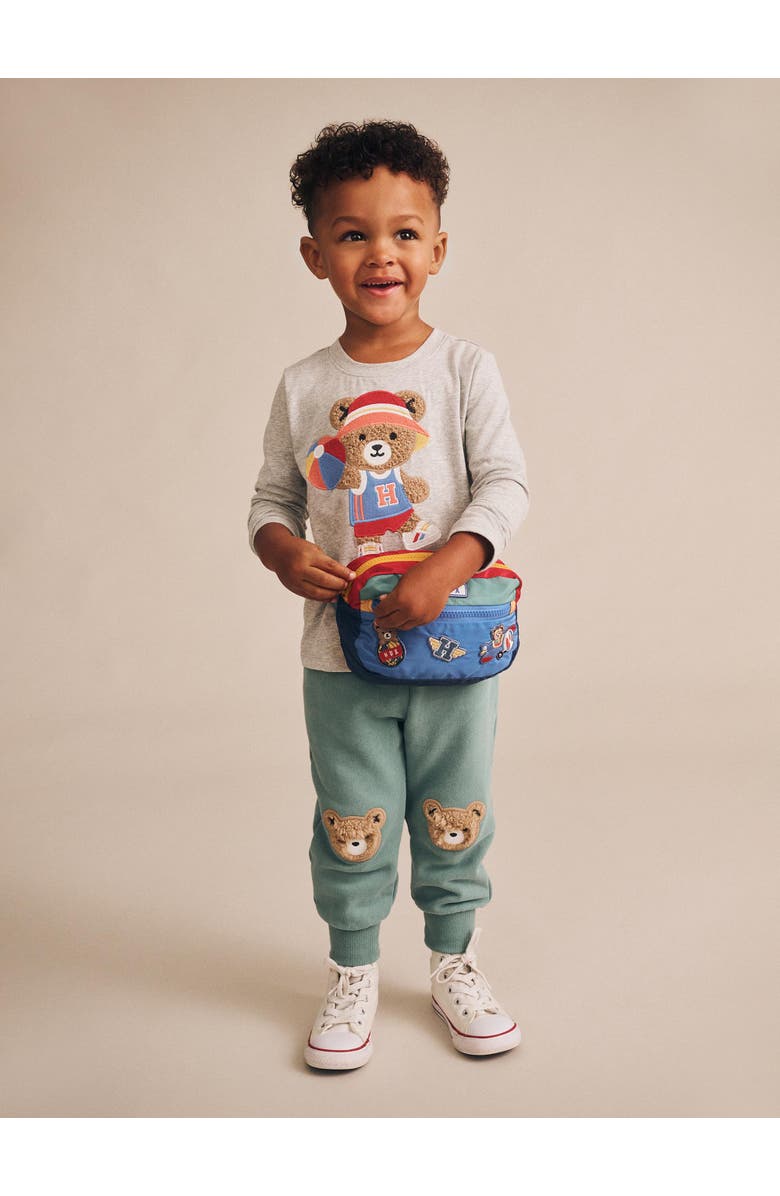 Huxbaby Sporty Huxbear Longsleeve Top, Alternate, color, Grey Marle