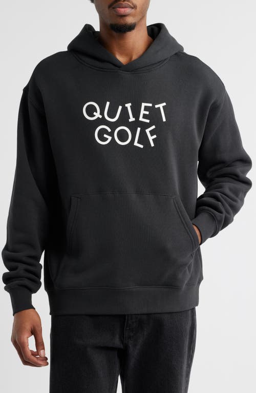 Quiet Golf Dancin' Logo Hoodie in Black 