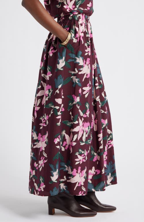Caslonr Caslon(r) Print Pleated Maxi Skirt