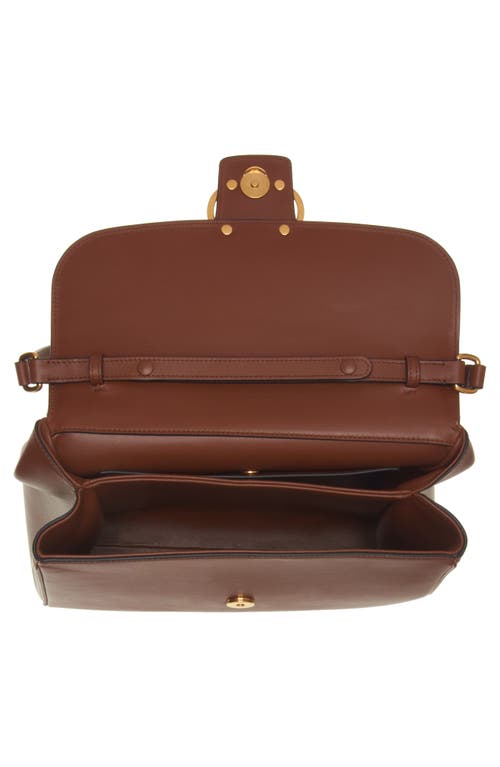 Valentino Tobacco Top Handle Satchel With Removable Strap In Brown