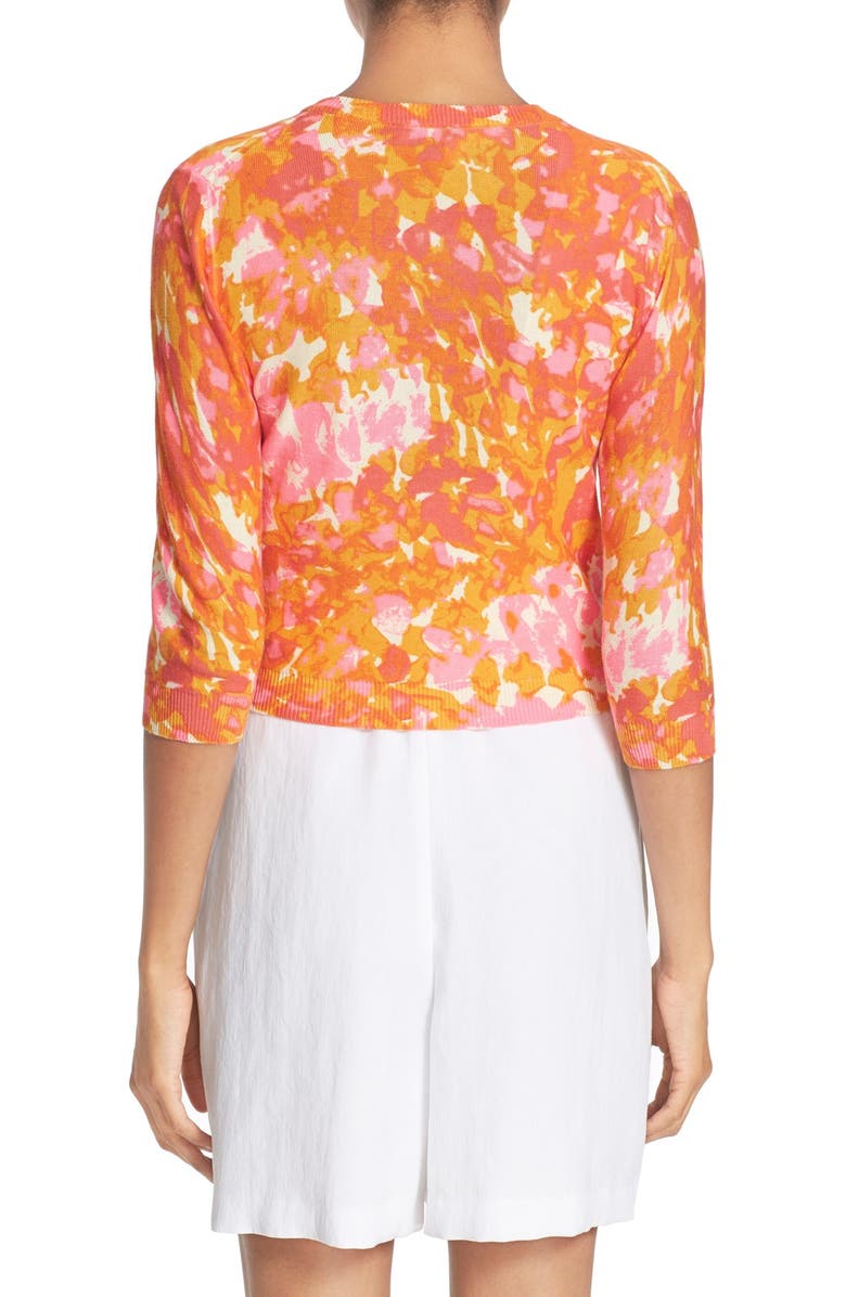 Tracy Reese Front Zip Cotton Cardigan, Alternate, color,