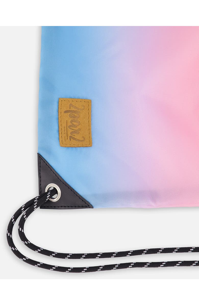 Deux par Deux Drawstring Bag, Alternate, color, Rainbow Gradient