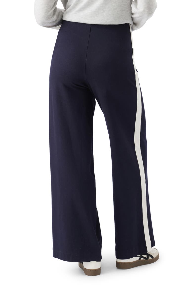 Ari Wide Leg Pant, Alternate, color, Midnight / White