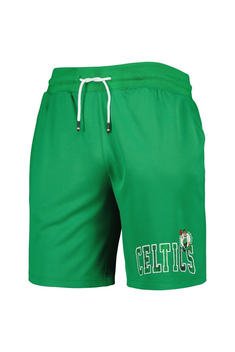 Men's Tommy Jeans Kelly Green Boston Celtics Mike Mesh Basketball Shorts, Alternate, color, Kelly Green
