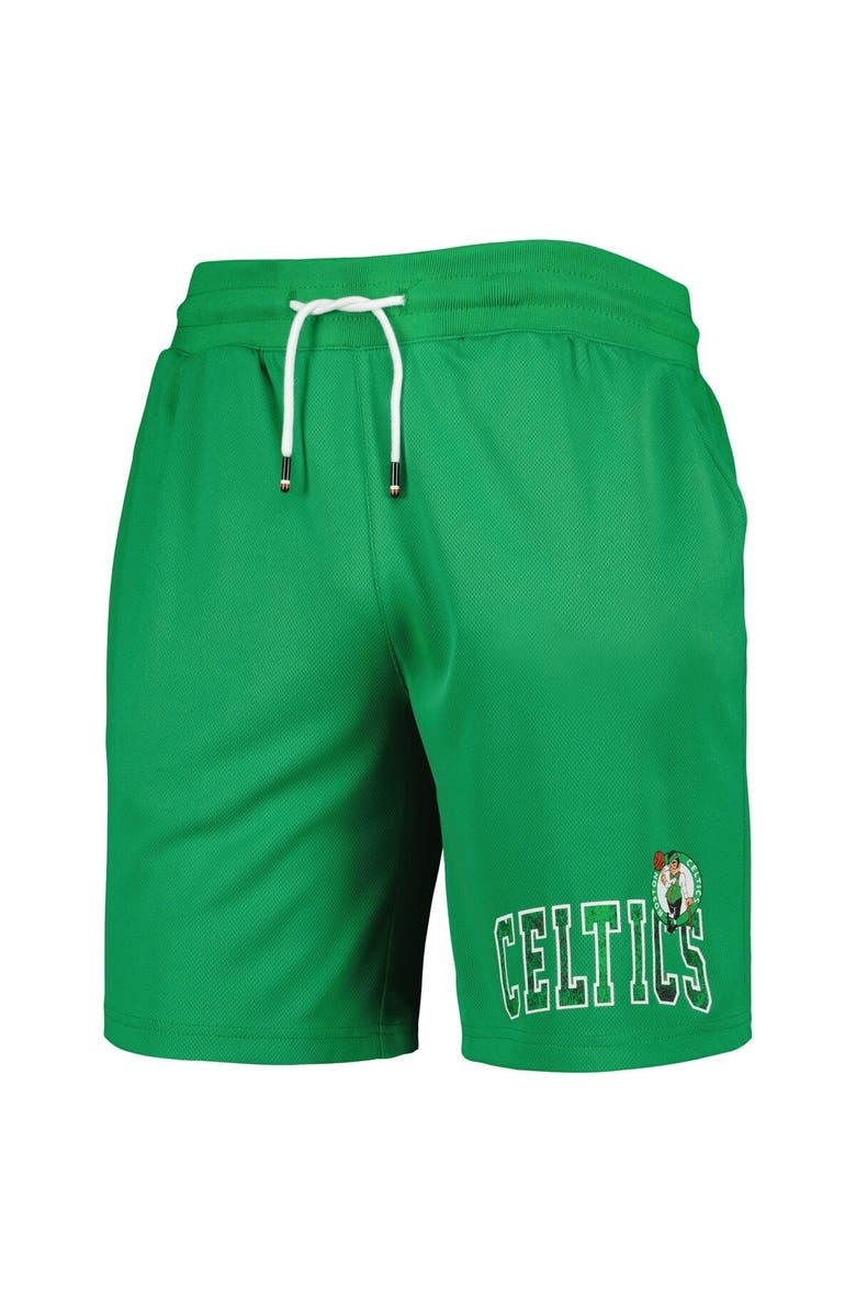 TOMMY JEANS Men's Tommy Jeans Kelly Green Boston Celtics Mike Mesh Basketball Shorts, Alternate, color,