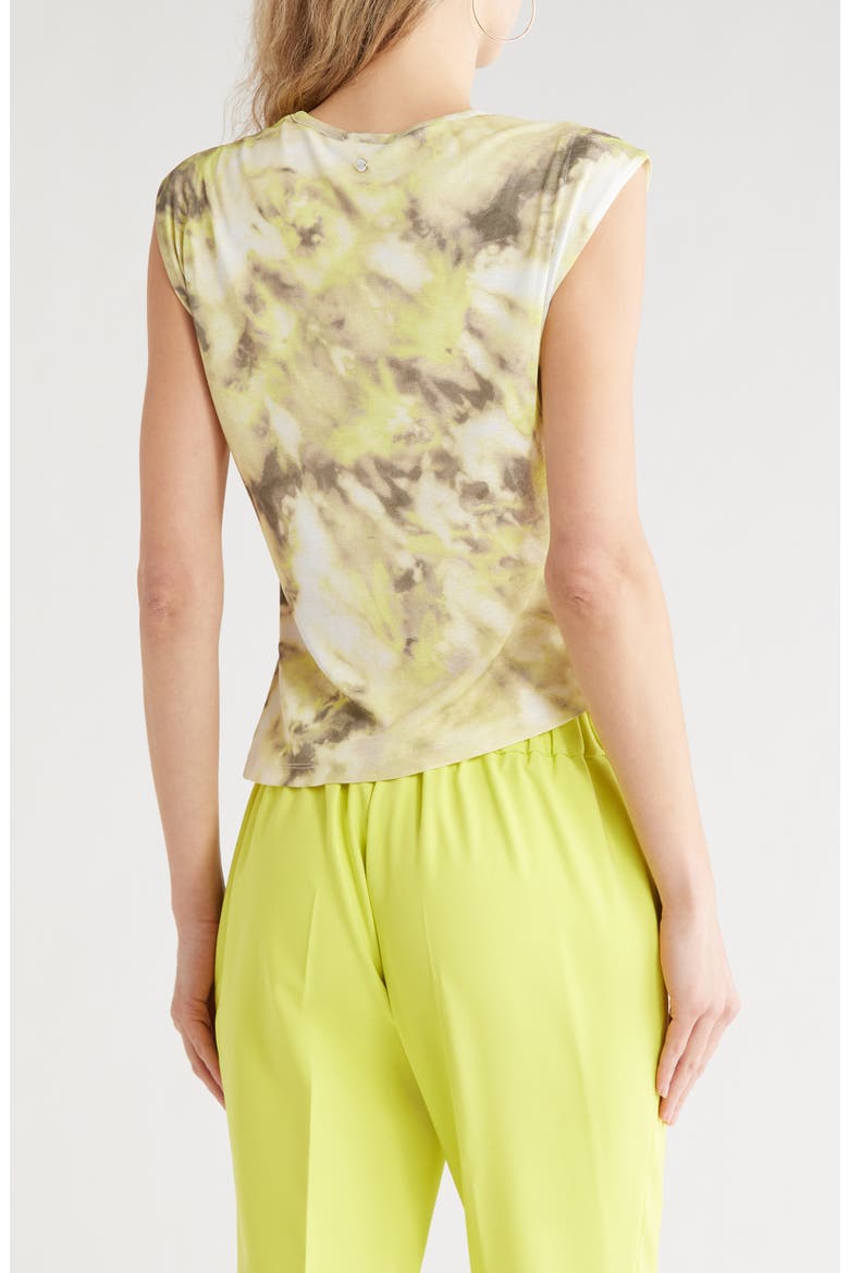 Cap Sleeve Knit Top, Alternate, color, SAGE/ LIMEADE MULTI