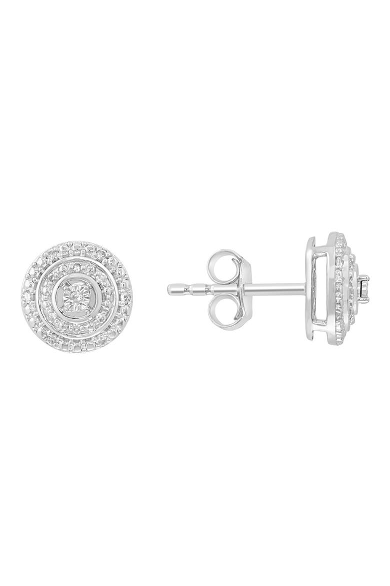 Diamond Earrings, Main, color, SILVER/ DIAMOND