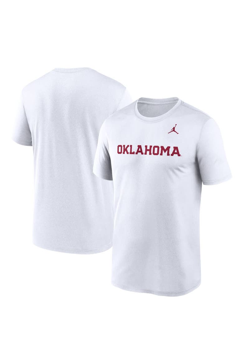 Men's Jordan Brand White Oklahoma Sooners Primetime Legend Wordmark T-Shirt, Main, color, White