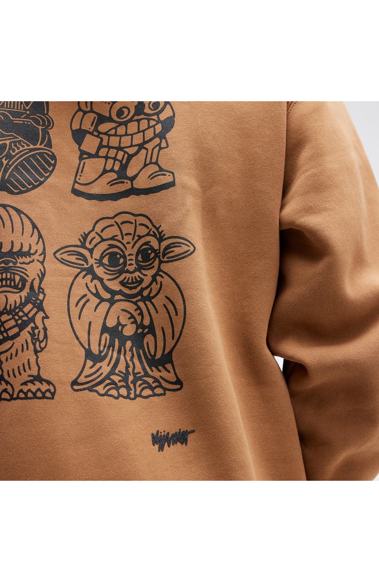 Stance DJ Star Wars<sup>®</sup> Cotton Blend Graphic Hoodie, Alternate, color, Saddle