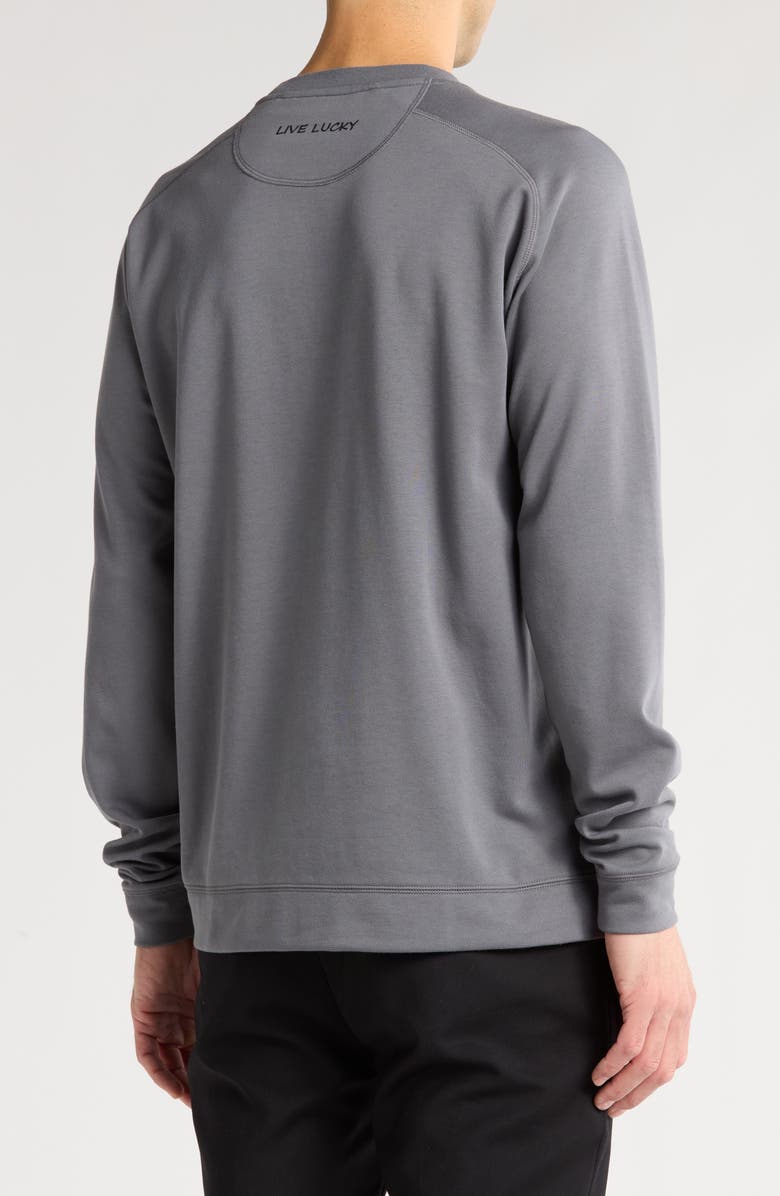 Black Clover Crue Long Sleeve Golf T-Shirt, Alternate, color,