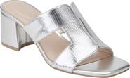 Bandolino Merring Block Heel Metallic Sandal