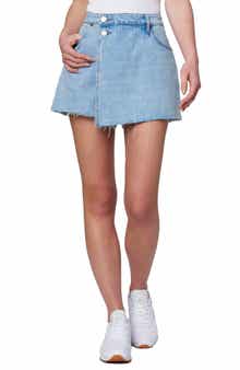 BLANKNYC Raw Hem Nonstretch Denim Skort