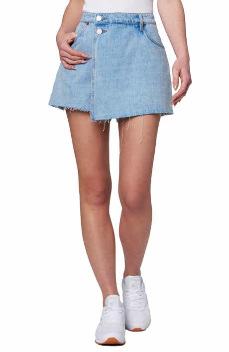 BLANKNYC Raw Hem Nonstretch Denim Skort