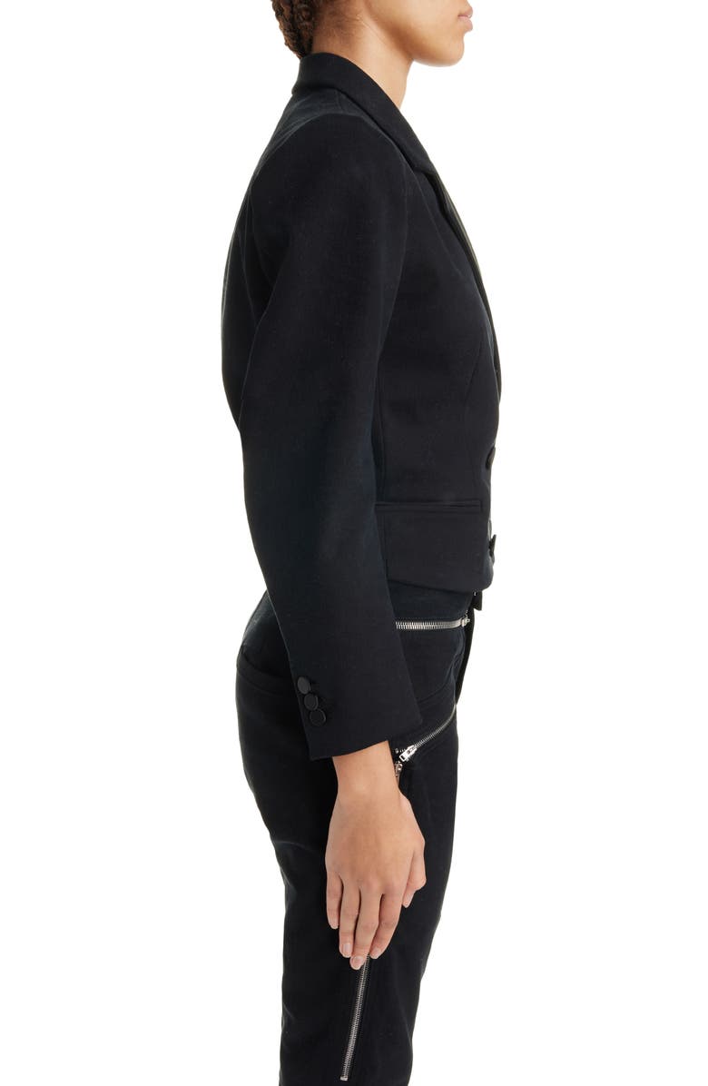 Isabel Marant Hasta Cotton Blend Crop Tuxedo Jacket, Alternate, color, 