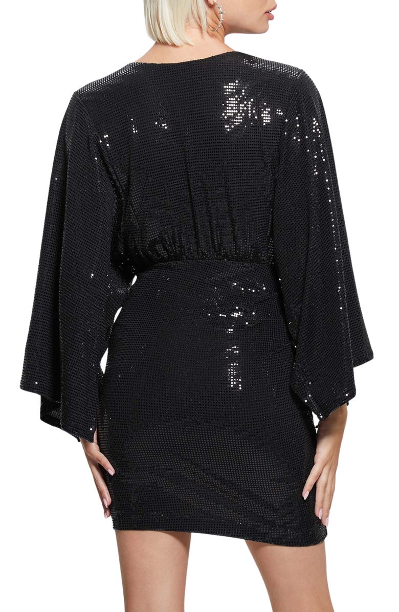 GUESS Tiana Reversible Bracelet Sleeve Minidress, Alternate, color, 