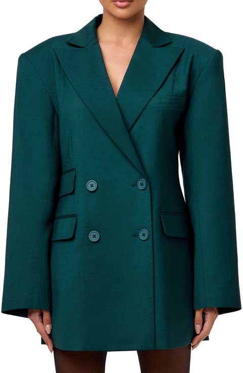 Oversize Long Sleeve Blazer Dress