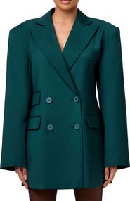 Naked Wardrobe Oversize Long Sleeve Blazer Dress
