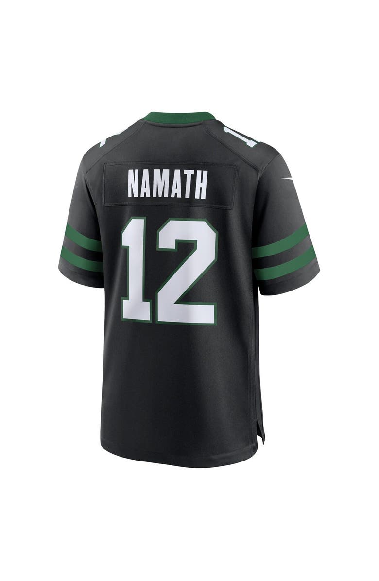 Nike Men's Nike Joe Namath Legacy Black New York Jets Alternate Retired Player Game Jersey, Alternate, color, Black