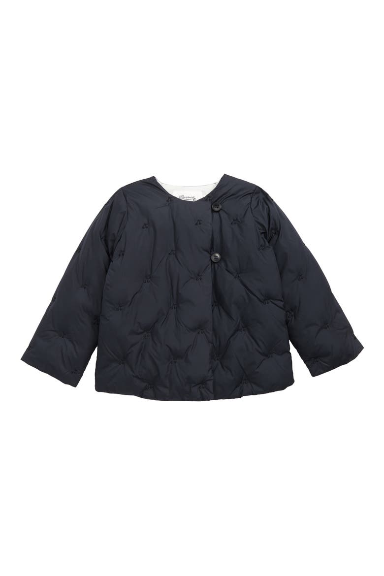 Taho Cherry Embroidered Waterproof Down Jacket, Main, color, ENCRE