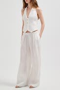 nuaje nuaje Rhea Wide-leg Linen Pant