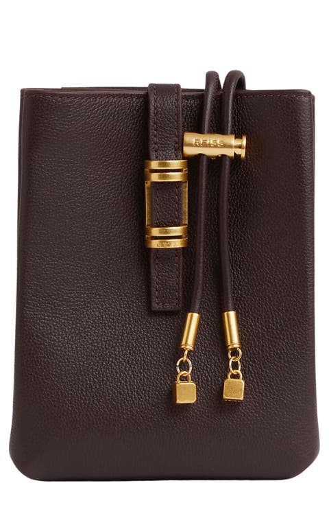 Vienna Leather Crossbody Phone Bag
