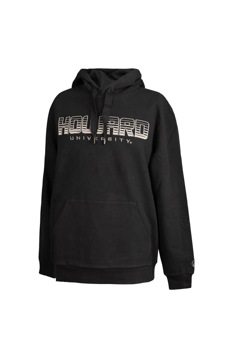 FISLL Men's FISLL Black Howard Bison Puff Print Sliced Pullover Hoodie, Alternate, color, Black