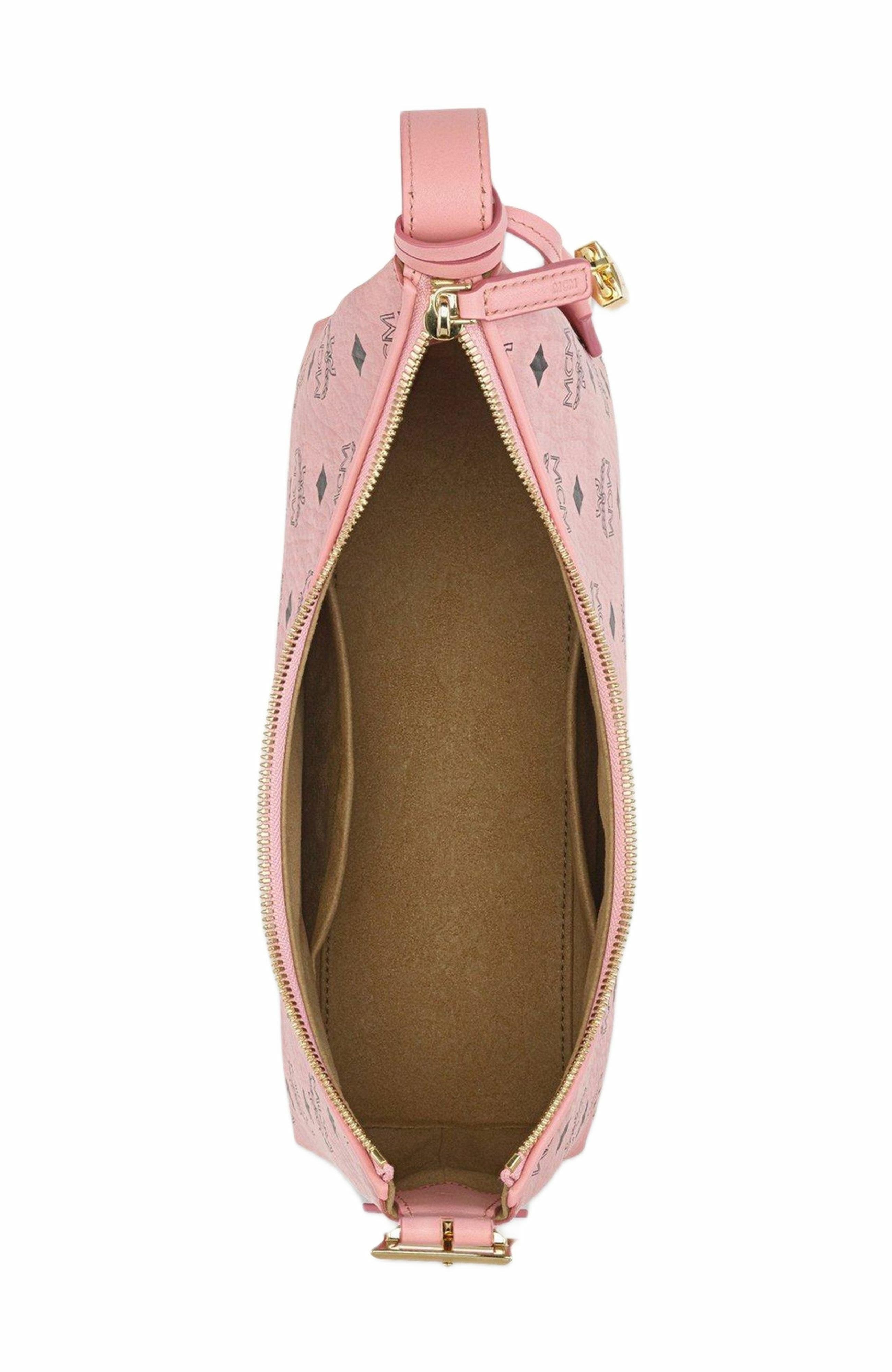 MCM Aren Hobo in Visetos, Alternate, color, Pink