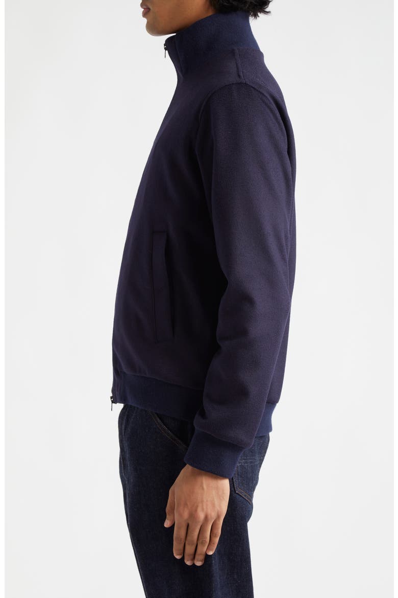 Wool Blend Bomber Jacket, Alternate, color, NAVY