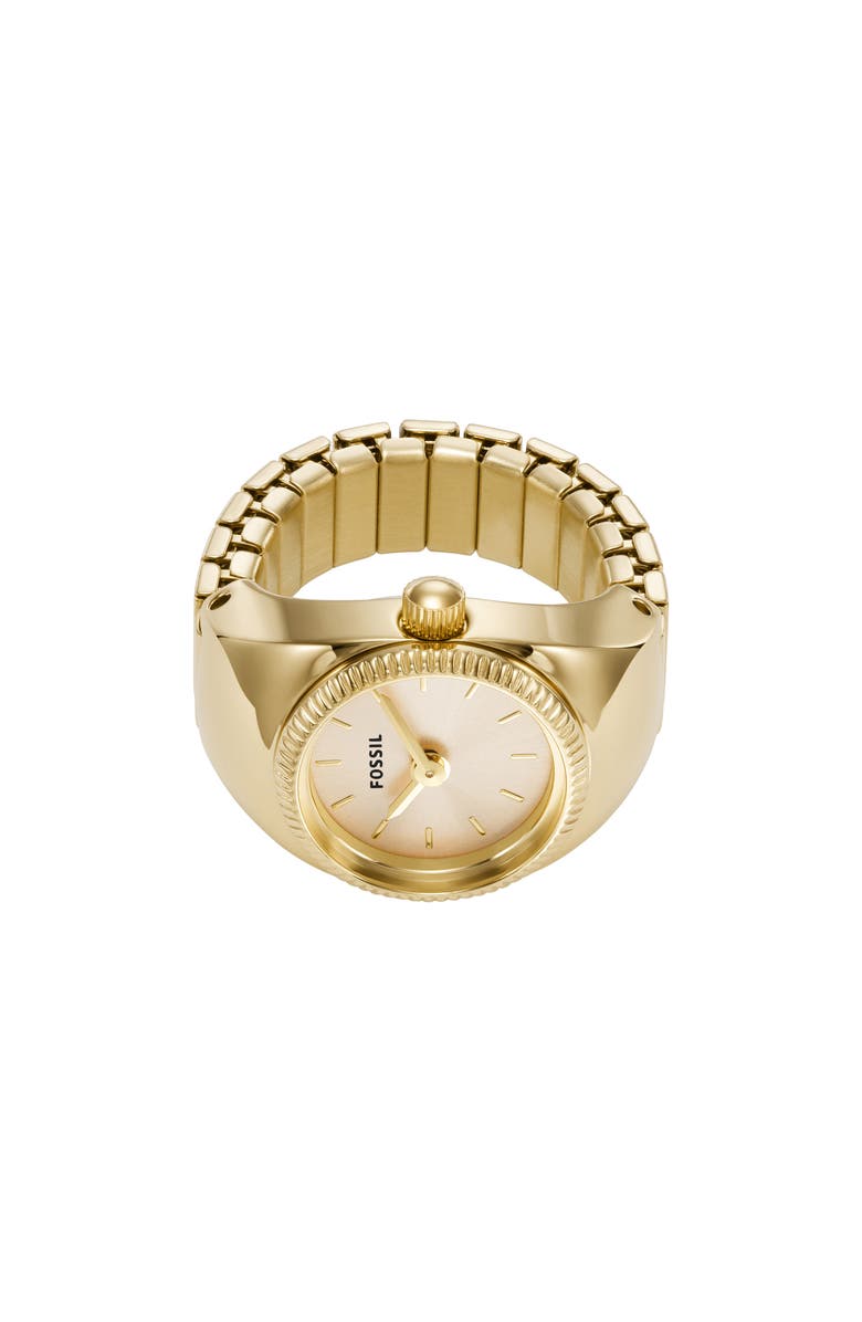 Fossil Ring Watch, 15mm, Alternate, color, Gold