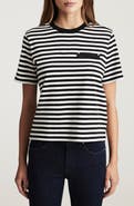 Mavi Jeans Stripe Short Sleeve Pocket T-Shirt