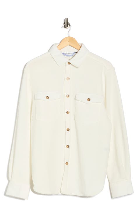 Solid Textured Shirt Jacket