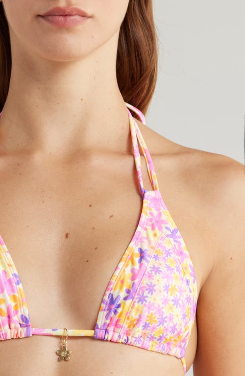 Kulani Kinis Halter Bikini Top In Daisy Dreamer