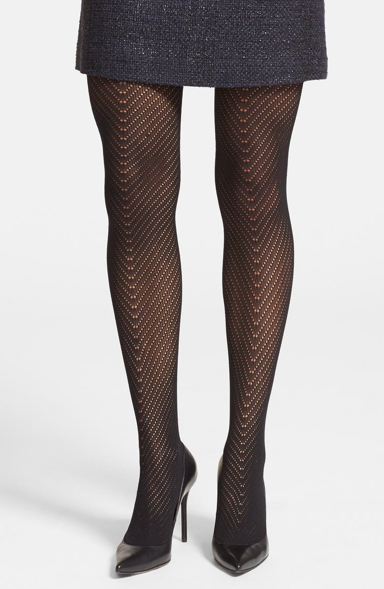 Vince Camuto Openwork Tights, Main, color, 
